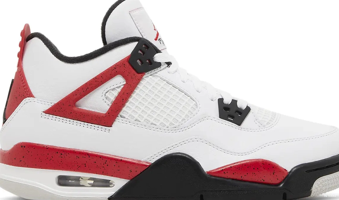 'Red Jordan Air 4 Retro Cement' GS 0616